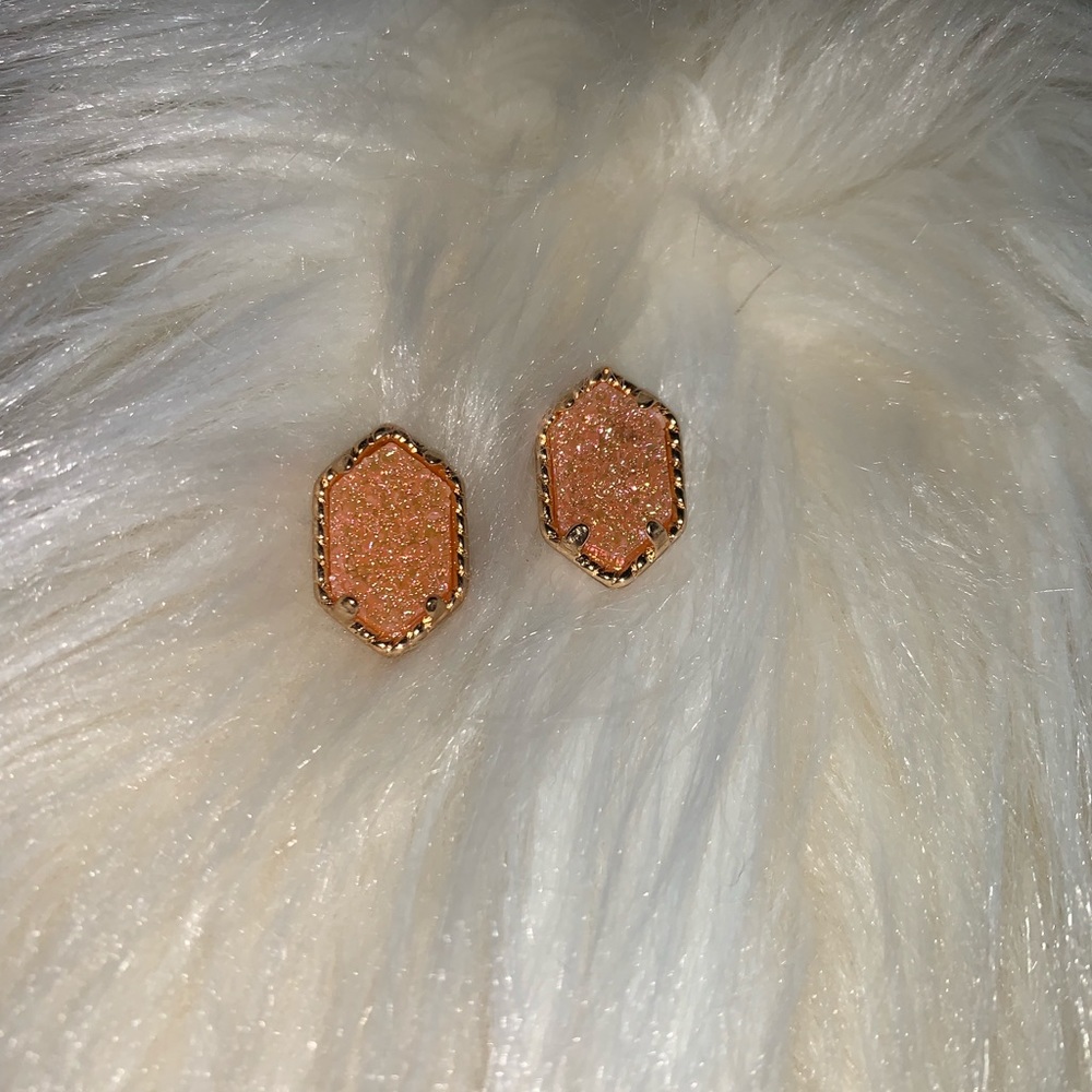 Druzy Stud Earrings - Picture 2 of 4